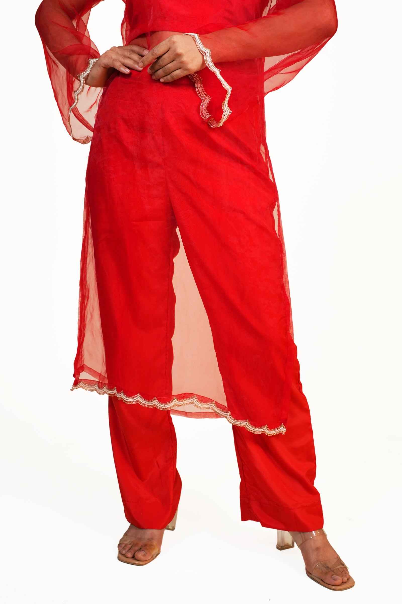 Aaiyna - Kurti Set Zardozi Embroidery Handcrafted Elegance