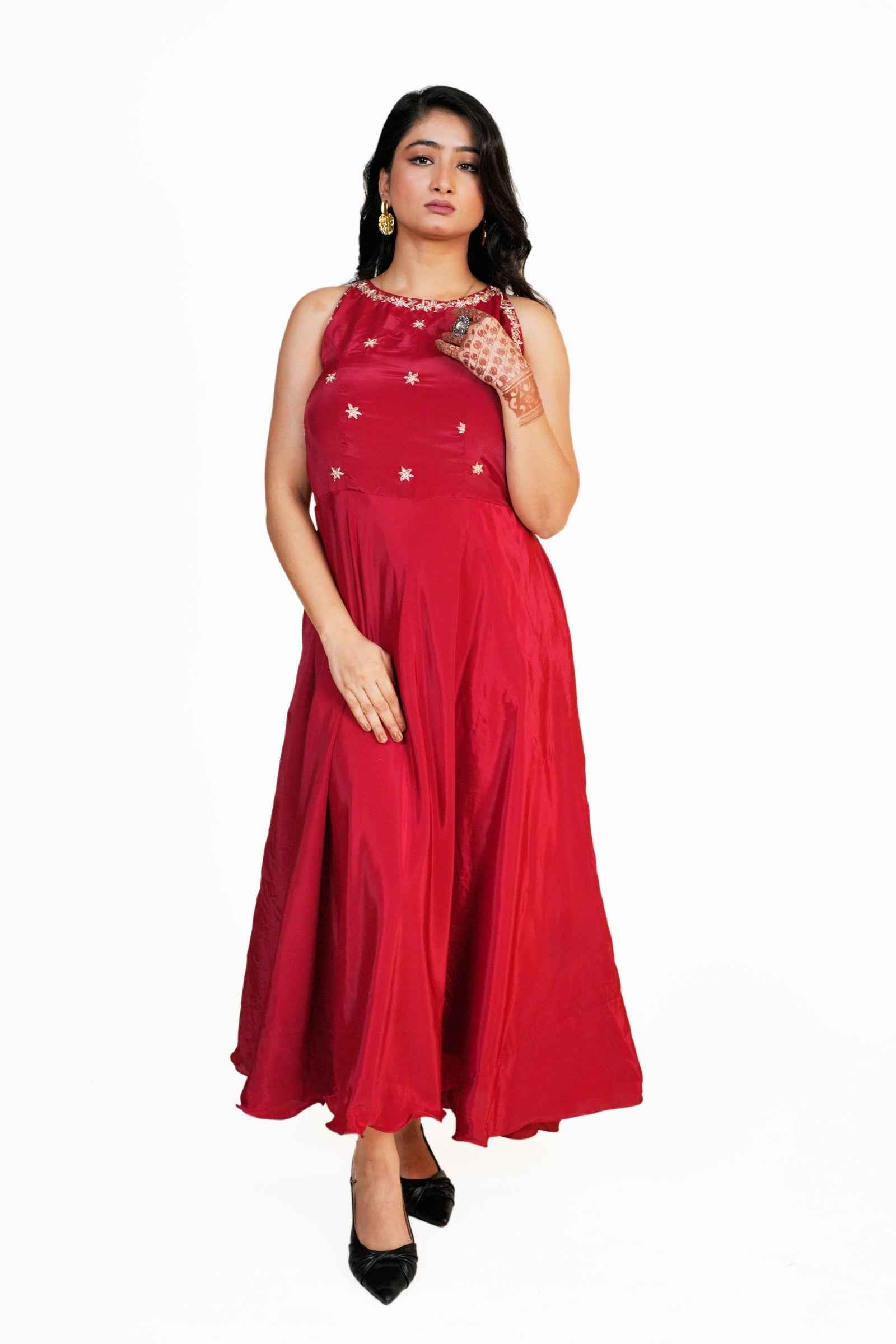 Sundari- Zardozi Embellished Anarkali Dress