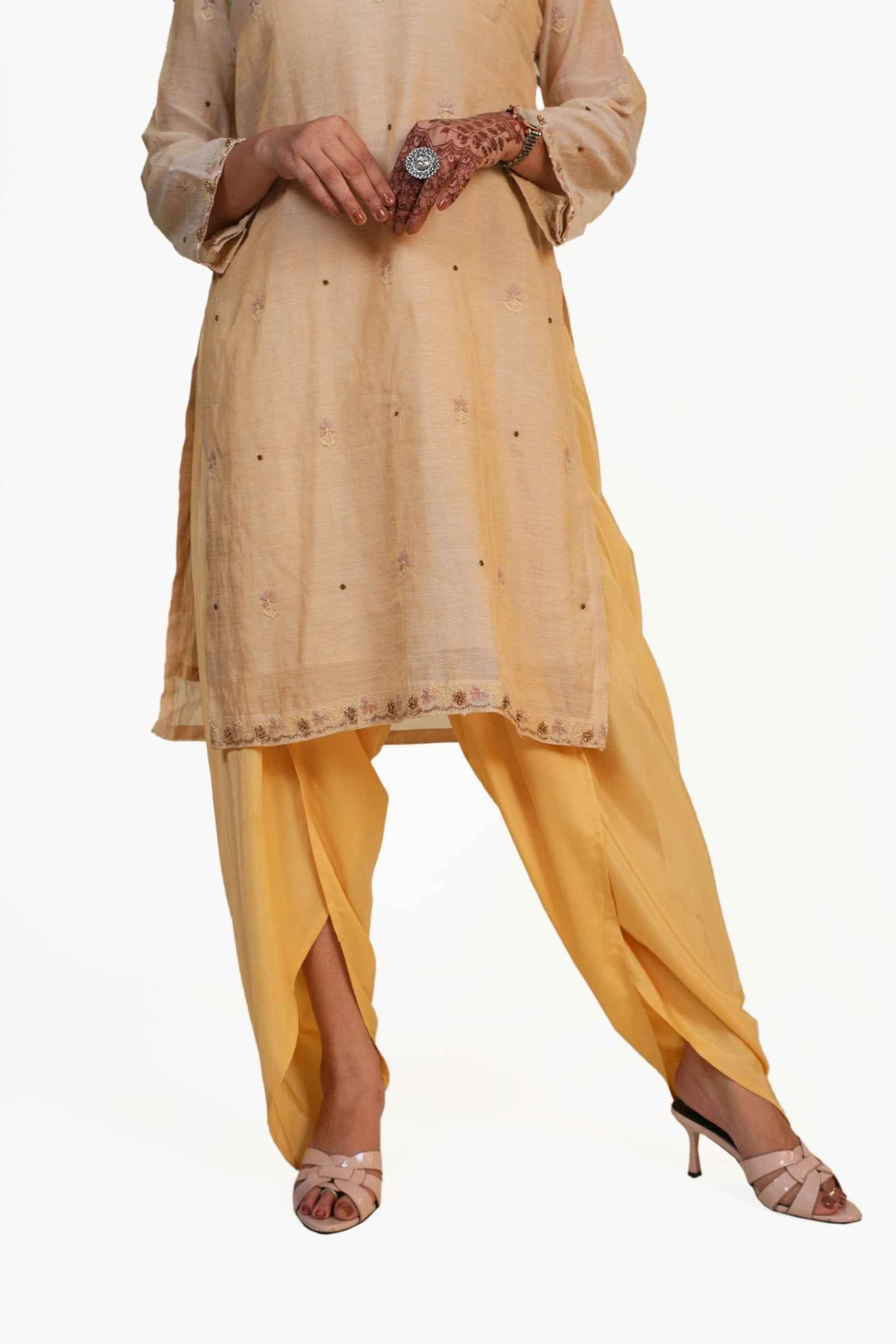 Neelaya Grace – Hand-Embroidered Blue Maxi Dress