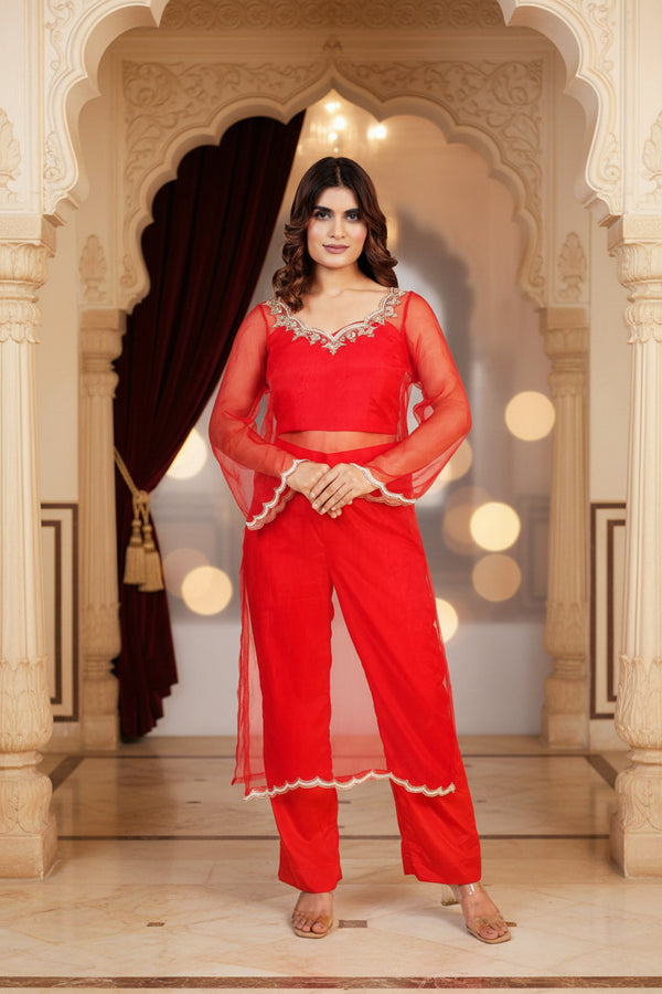 Aaiyna - Kurti Set Zardozi Embroidery Handcrafted Elegance