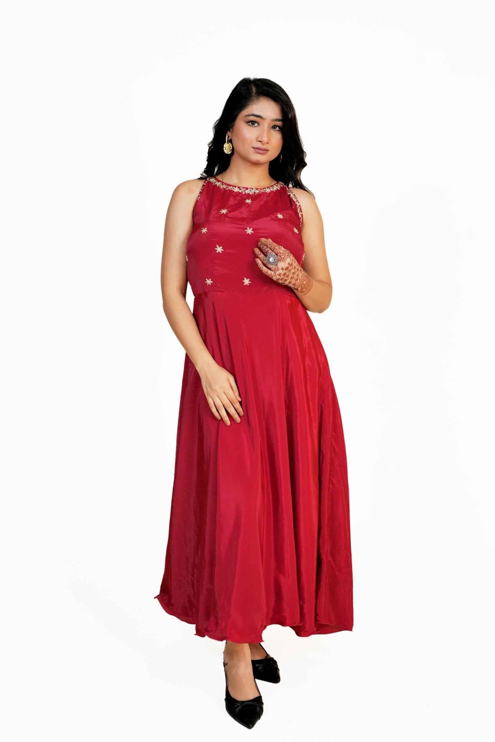 Sundari- Zardozi Embellished Anarkali Dress