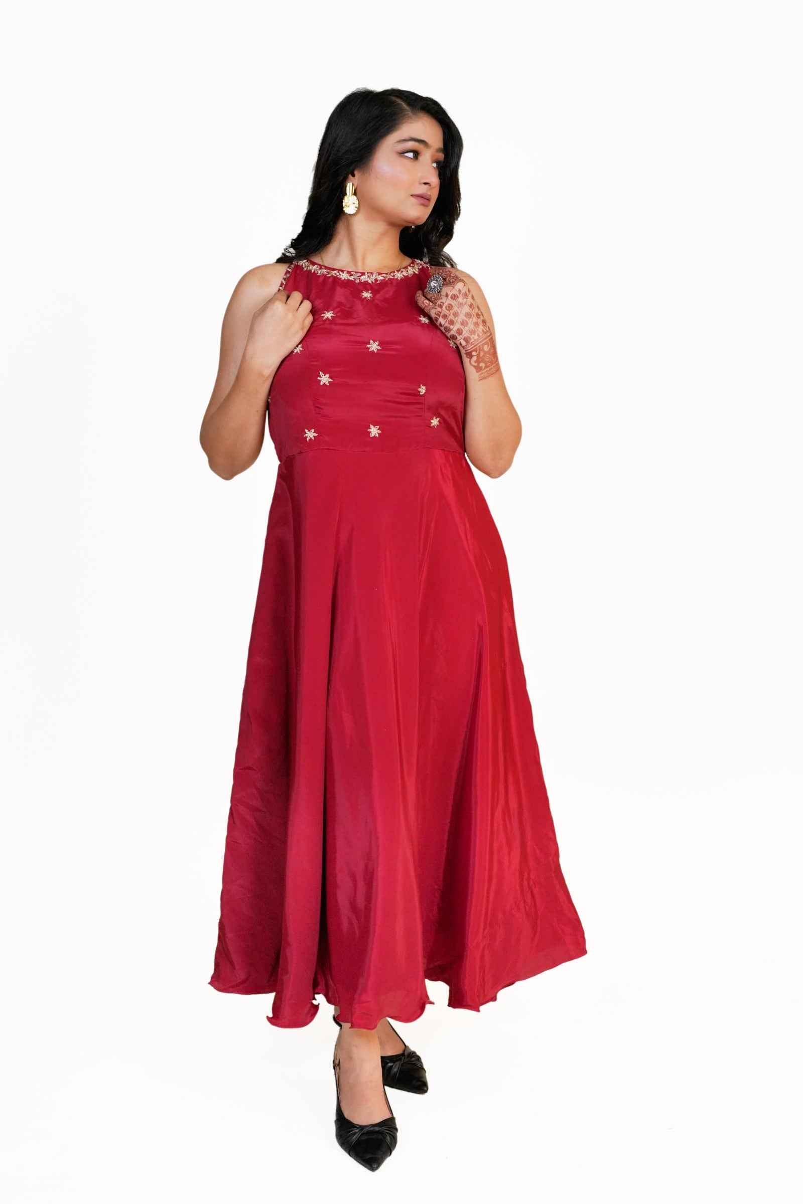 Sundari- Zardozi Embellished Anarkali Dress