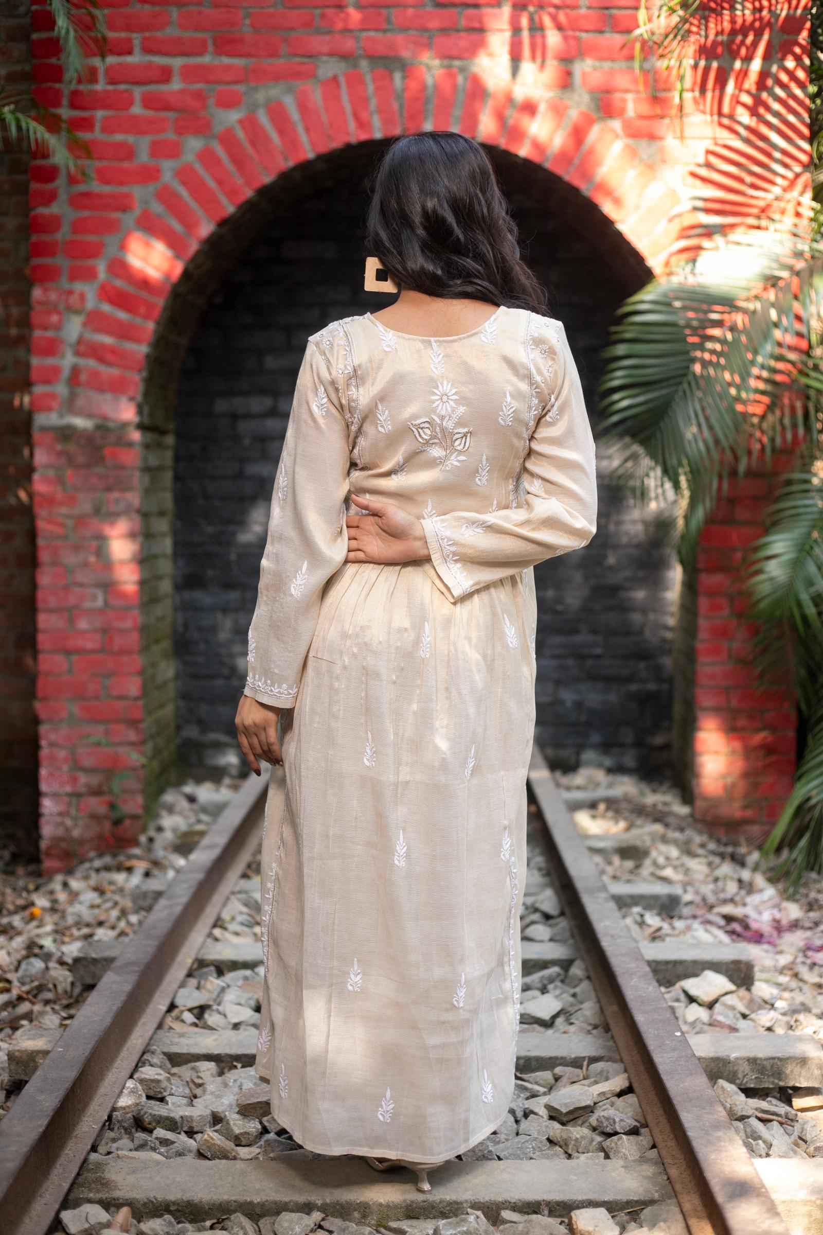 Safina – Classic Ivory Chikankari Kurta Set