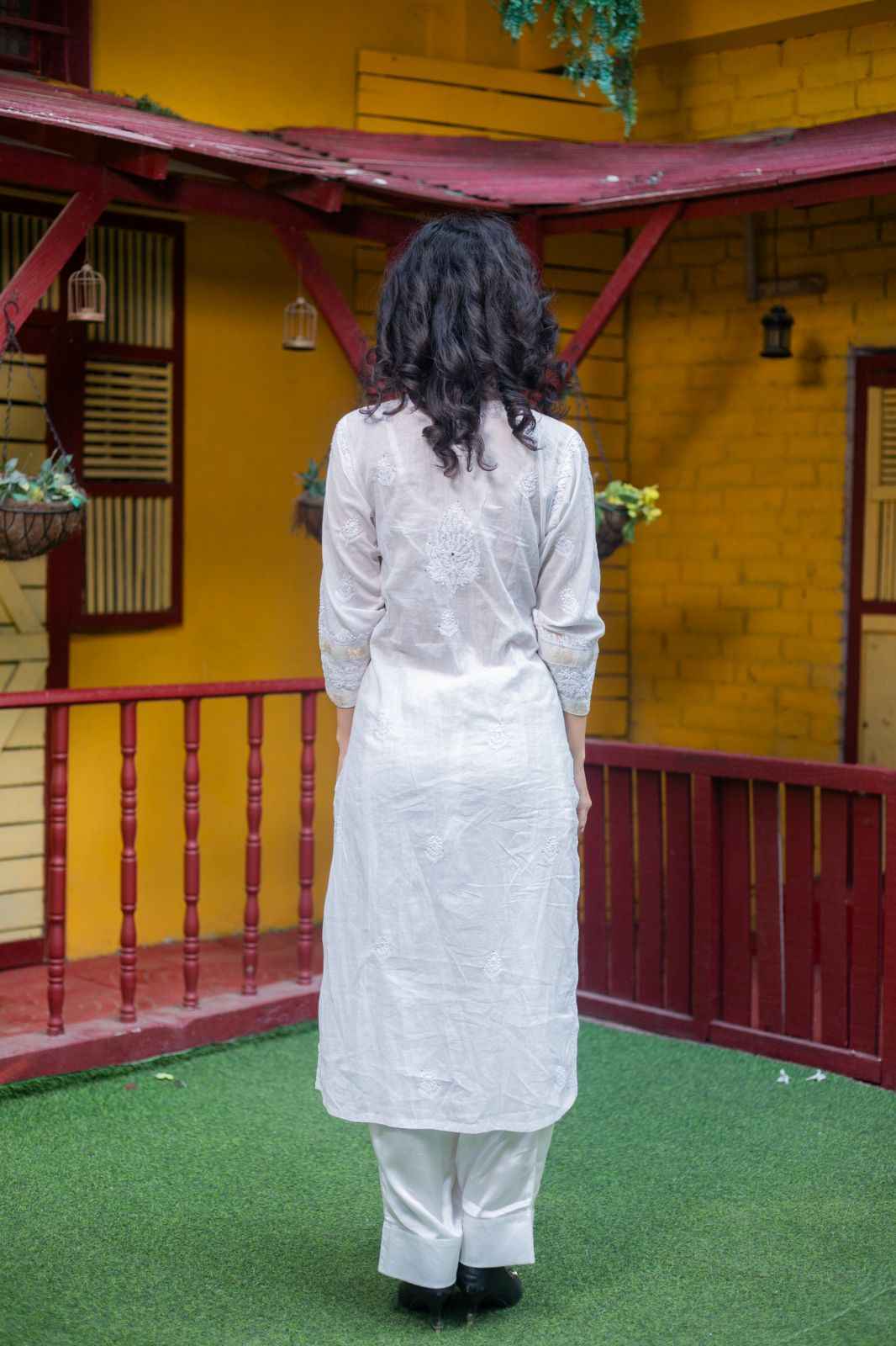 Safed-E-Noor – Pure White Chikankari Kurta Set with Dupatta